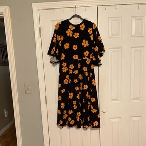 Who What Wear yellow floral dress